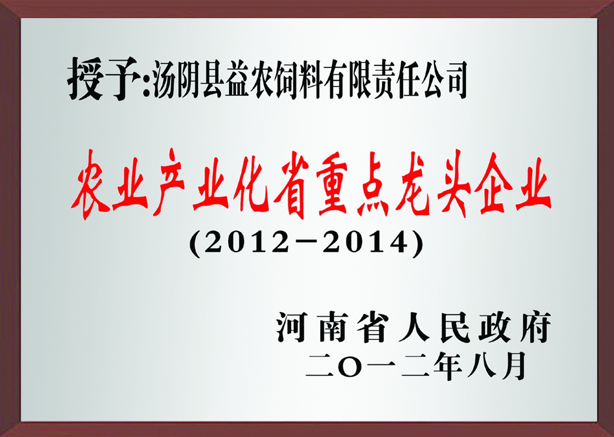 農業產業化省***龍頭企業
